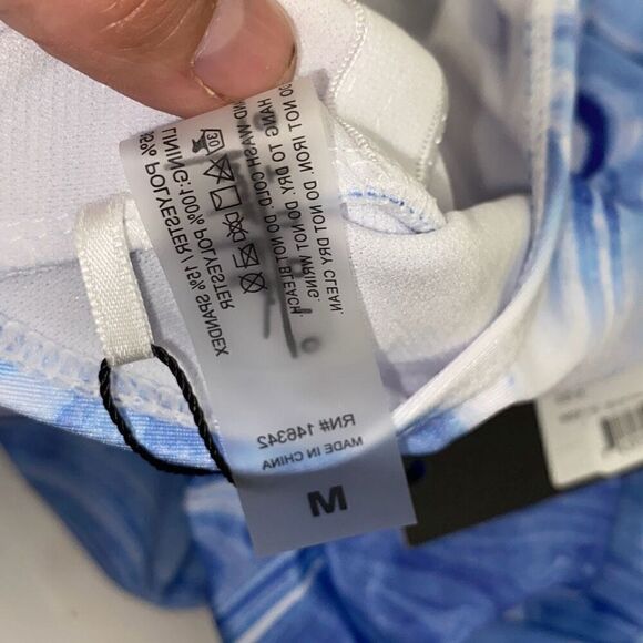 Nicole Miller Studio Women's Blue Racerback One Piece Swimsuit Size Medium NWT - Picture 10 of 10